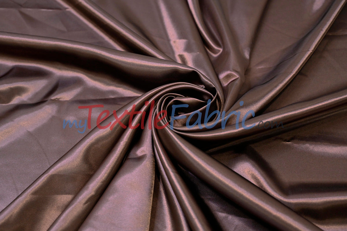 Charmeuse Satin Polyester Fabric - Solid, 58/60" Width, Multiple Colors (1 Yard)