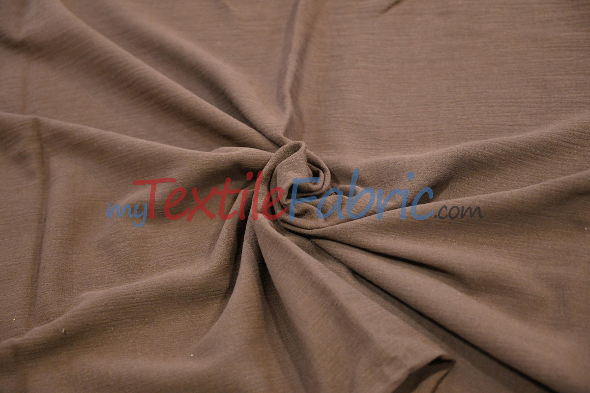 100 Percent Cotton Gauze Fabric - Soft Lightweight Muslin, 46/48" Width, Yards, Bolts, Sample Swatch (1 Yard)