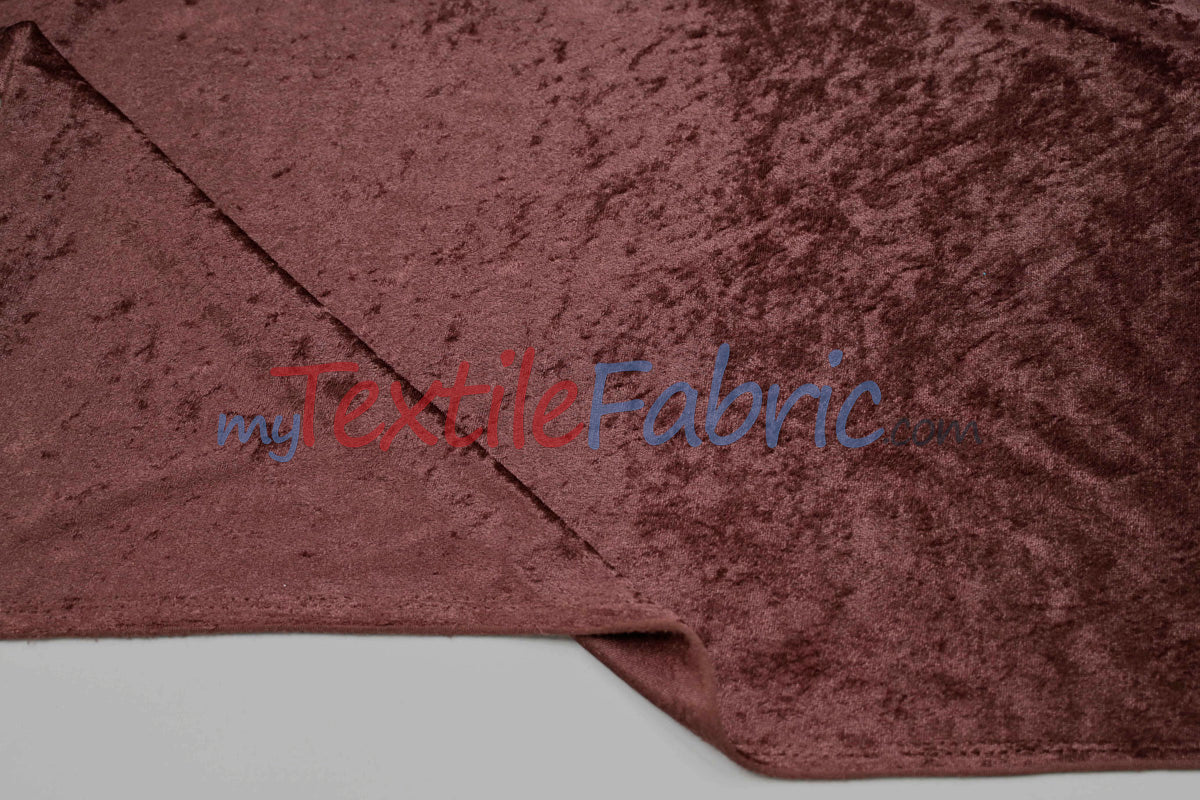 Panne Velvet Polyester Fabric - Crush Panne Velour, Solid, 58/60" Width (1 Yard)