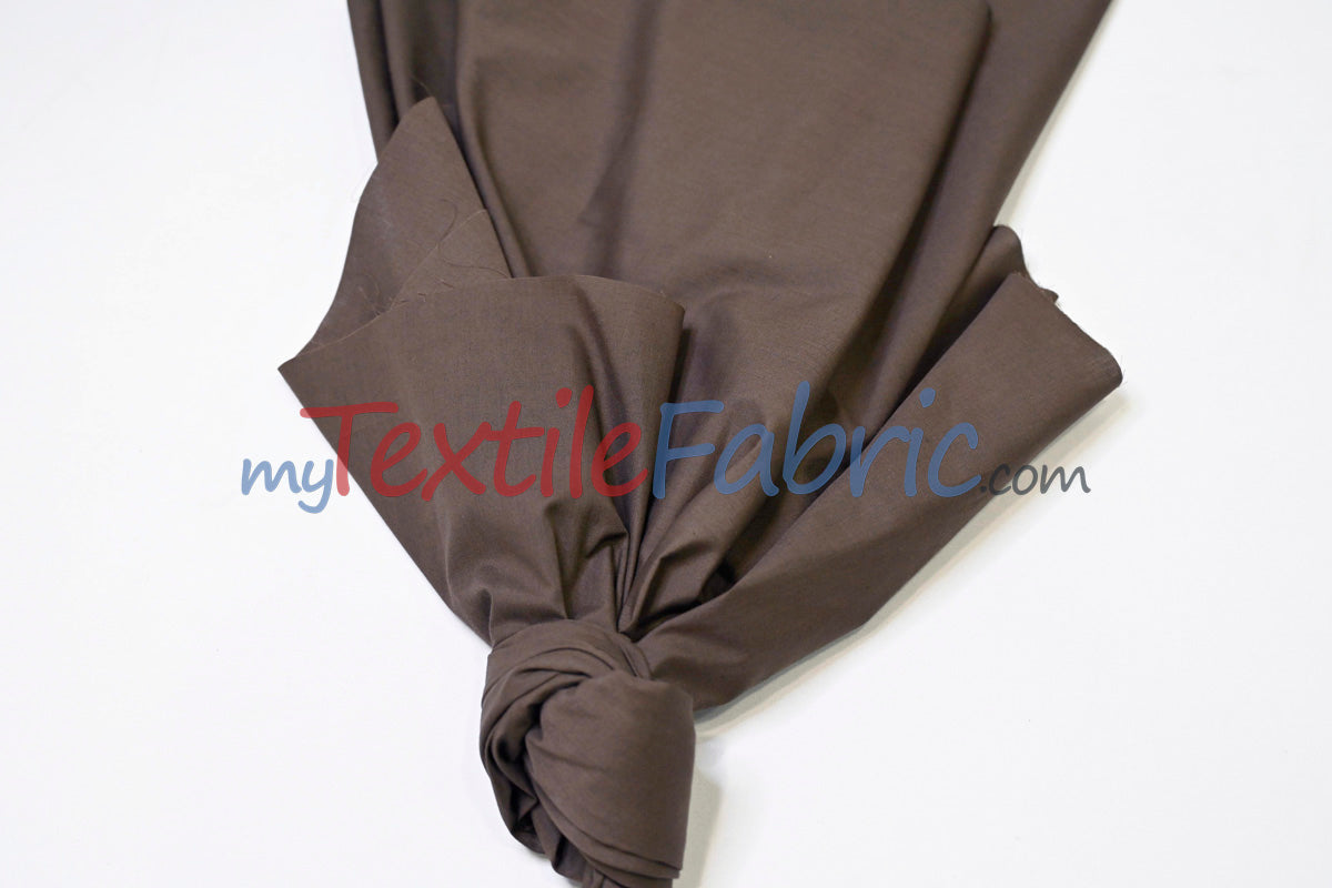 Polyester Cotton Broadcloth Fabric - Solid Colors, 58/60" Width (1 Yard)