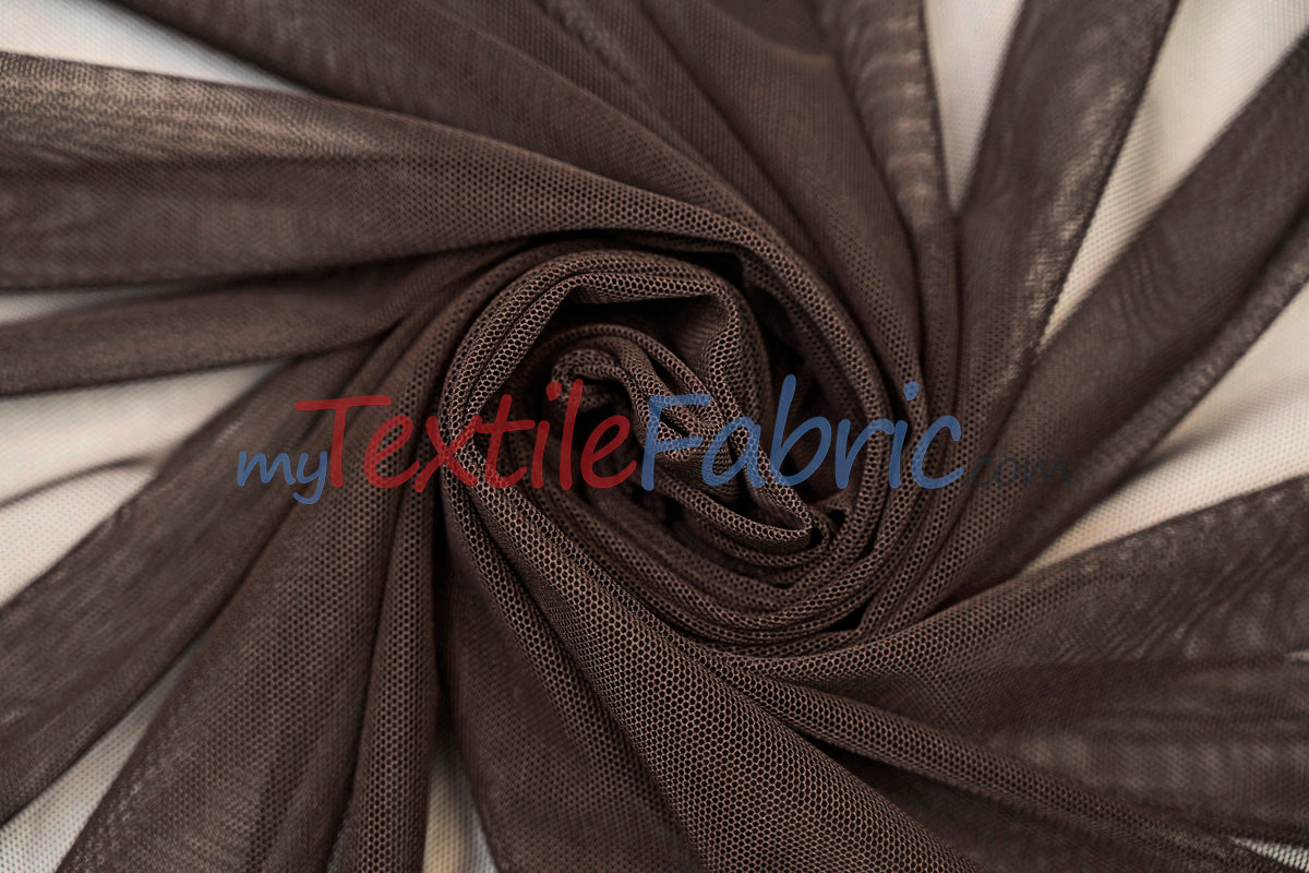 Super Soft Power Mesh Spandex Fabric - Multiple Colors, 58/60" Width (1 Yard)
