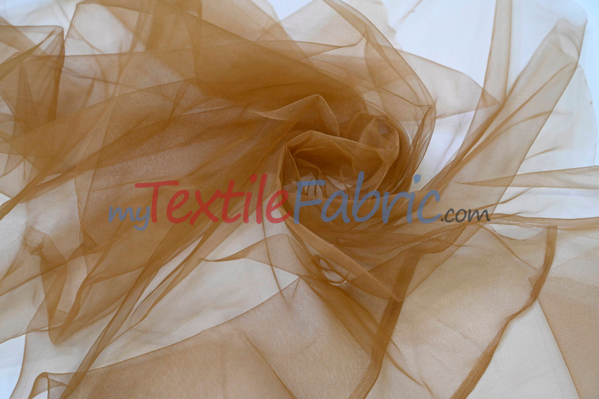 Micro Mesh Polyester Fabric - Sheer Soft Stretch Tulle, 58/60" Width, Multiple Colors (1 Yard)