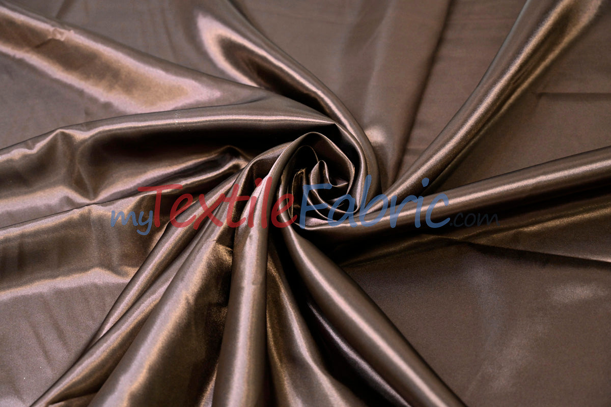 Charmeuse Satin Polyester Fabric - Solid, 58/60" Width, Multiple Colors (1 Yard)