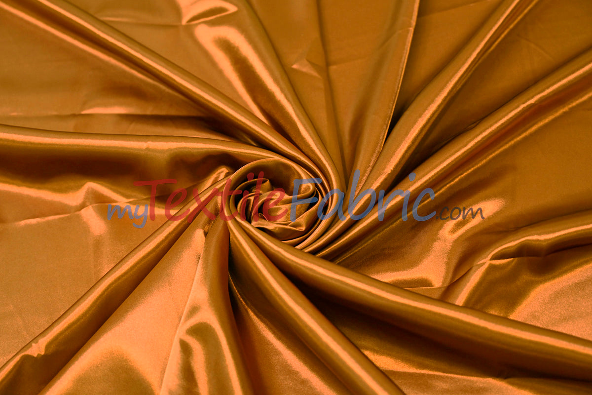 Charmeuse Satin Polyester Fabric - Solid, 58/60" Width, Multiple Colors (1 Yard)