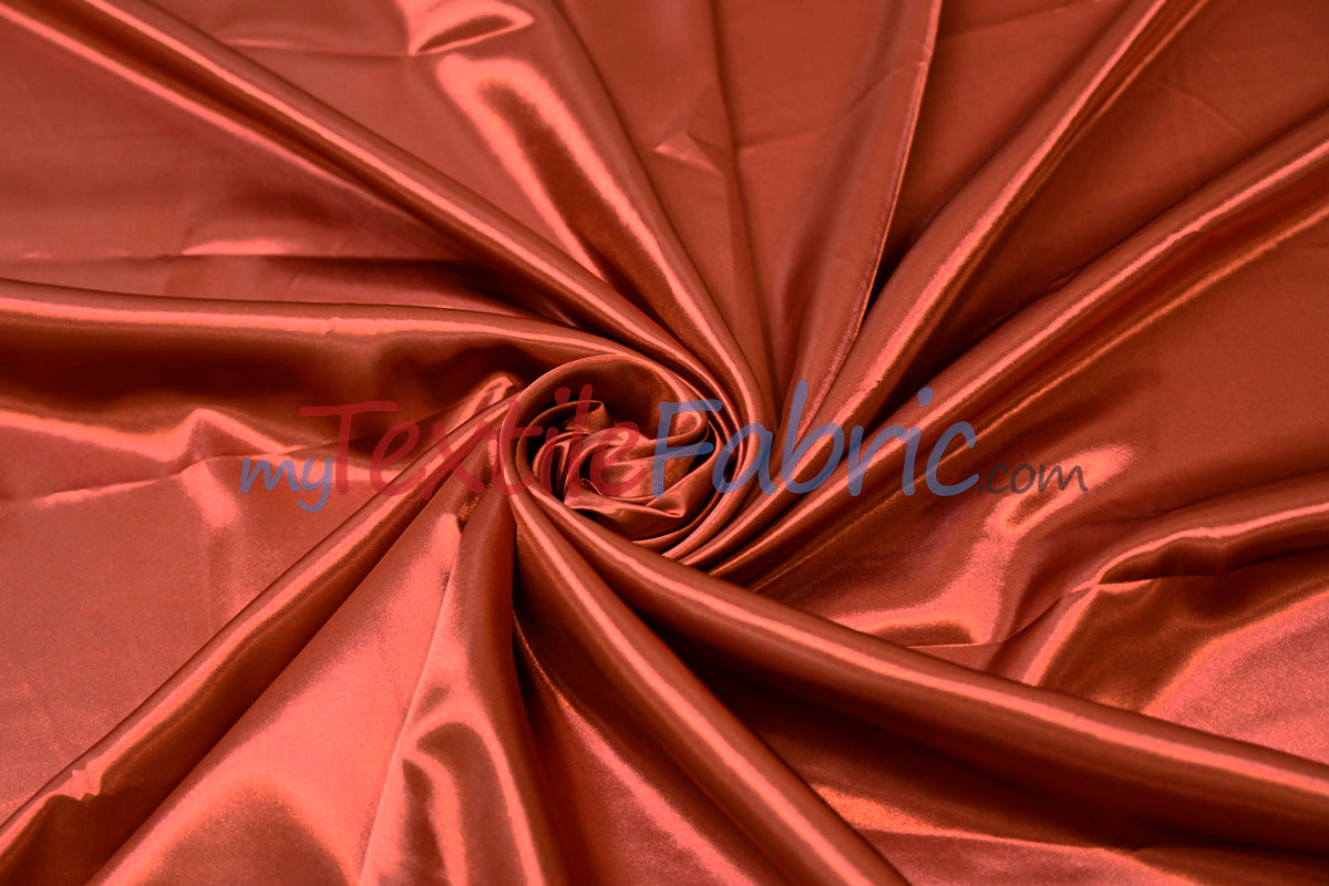 Charmeuse Satin Polyester Fabric - Solid, 58/60" Width, Multiple Colors (1 Yard)