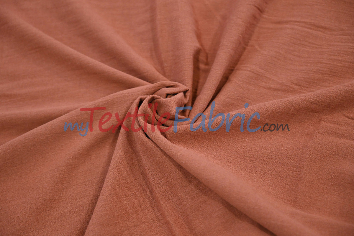 100 Percent Cotton Gauze Fabric - Soft Lightweight Muslin, 46/48" Width, Yards, Bolts, Sample Swatch (1 Yard)