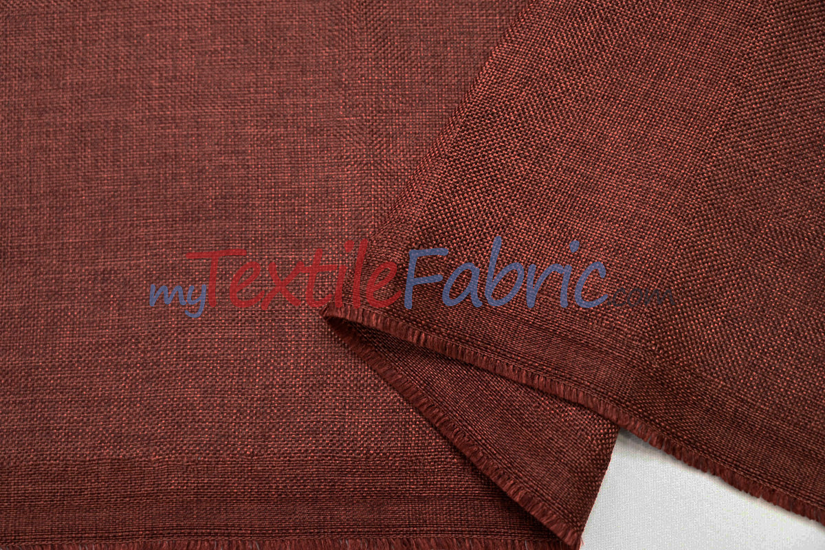 Vintage Linen Polyester Fabric - Faux Burlap, Rustic Natural Look, 58/60" Width (1 Yard)