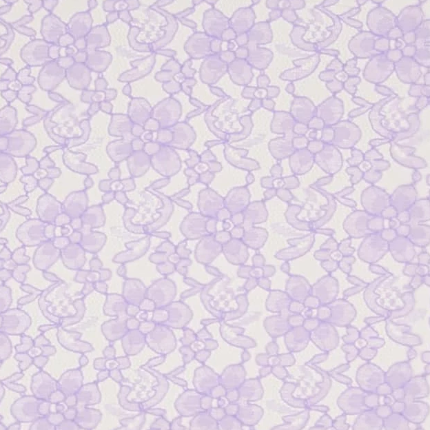 Lilac Floral Raschel Lace Fabric