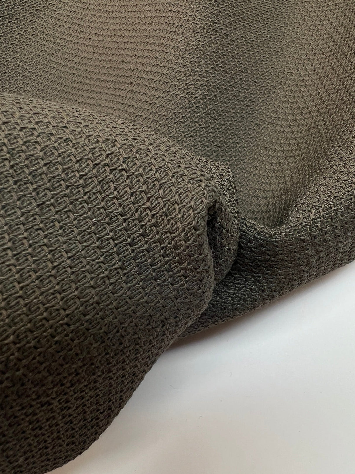 Cotton Stretch Fabric Gray Green