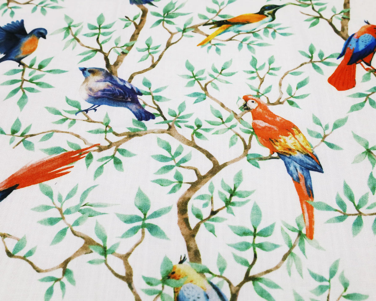 Round Faux Linen Tablecloth 120" Arboreal