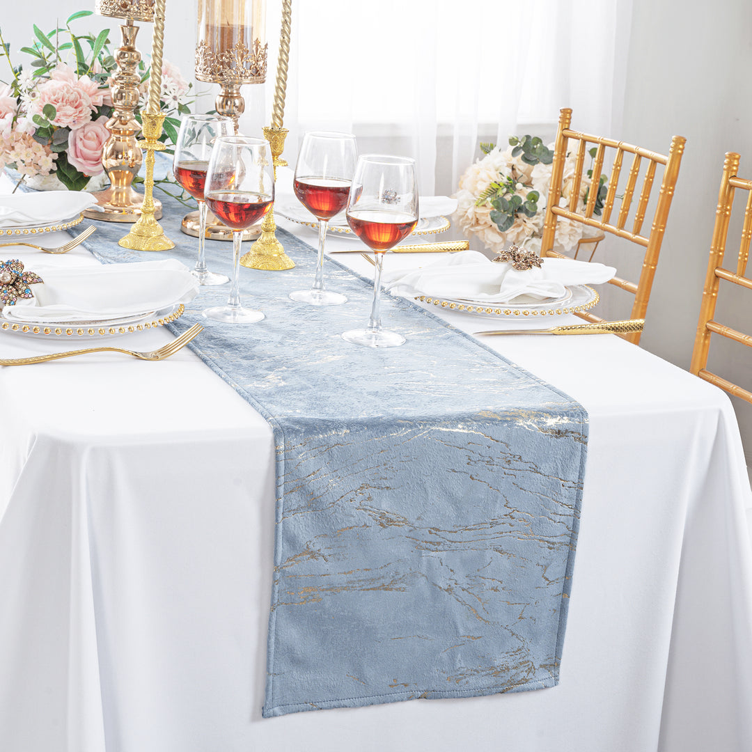 Gilded Marble Holland Velvet Table Runner