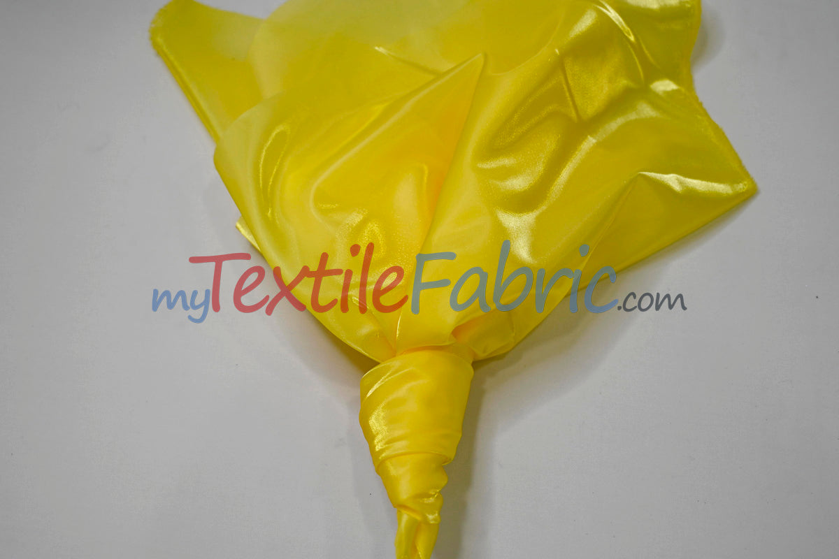 Crystal Satin Polyester Fabric - Shimmering Satin Finish, 45" Width, Multiple Colors (1 Yard)