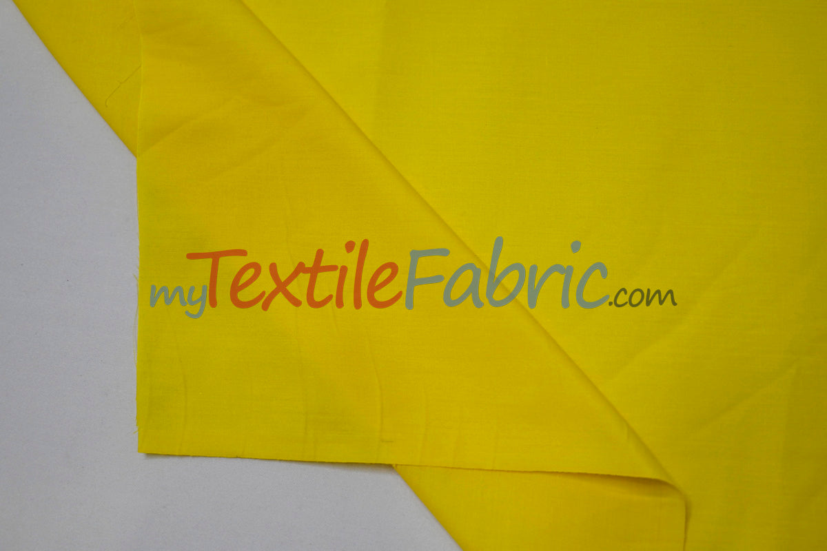 Polyester Cotton Broadcloth Fabric - Solid Colors, 58/60" Width (1 Yard)