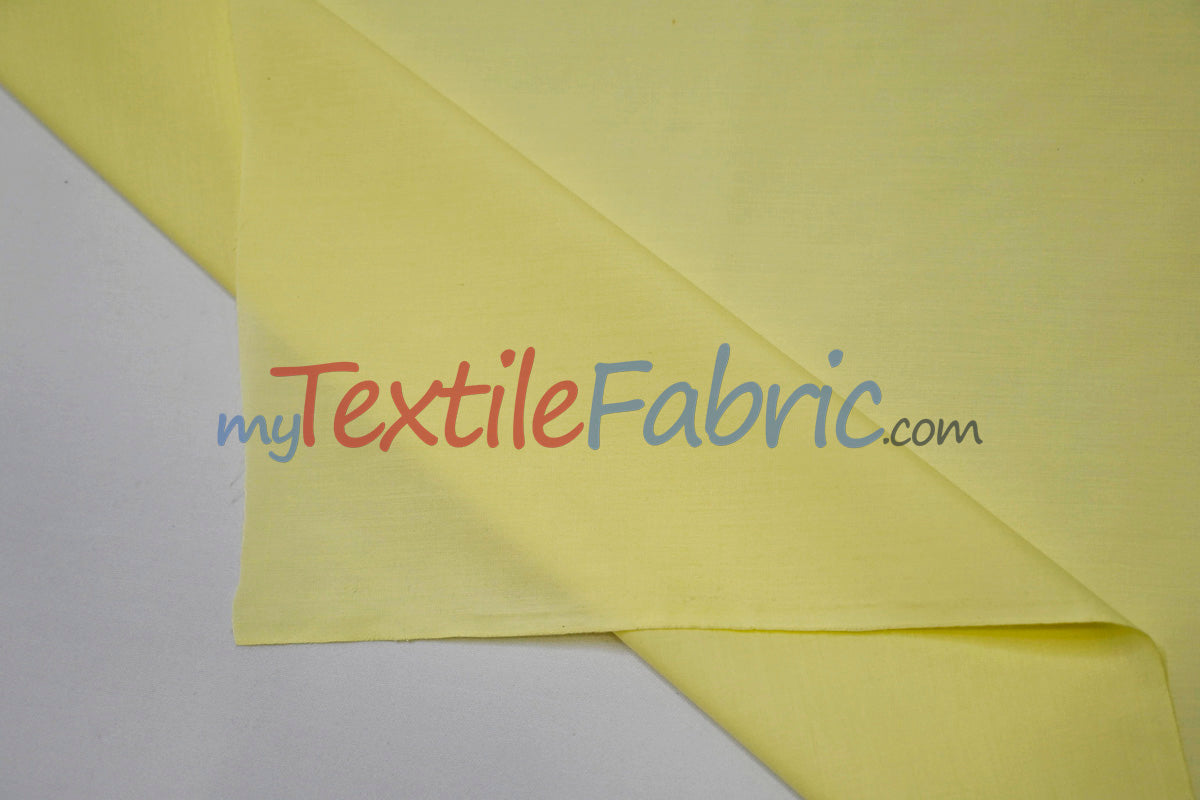 Polyester Cotton Broadcloth Fabric - Solid Colors, 58/60" Width (1 Yard)