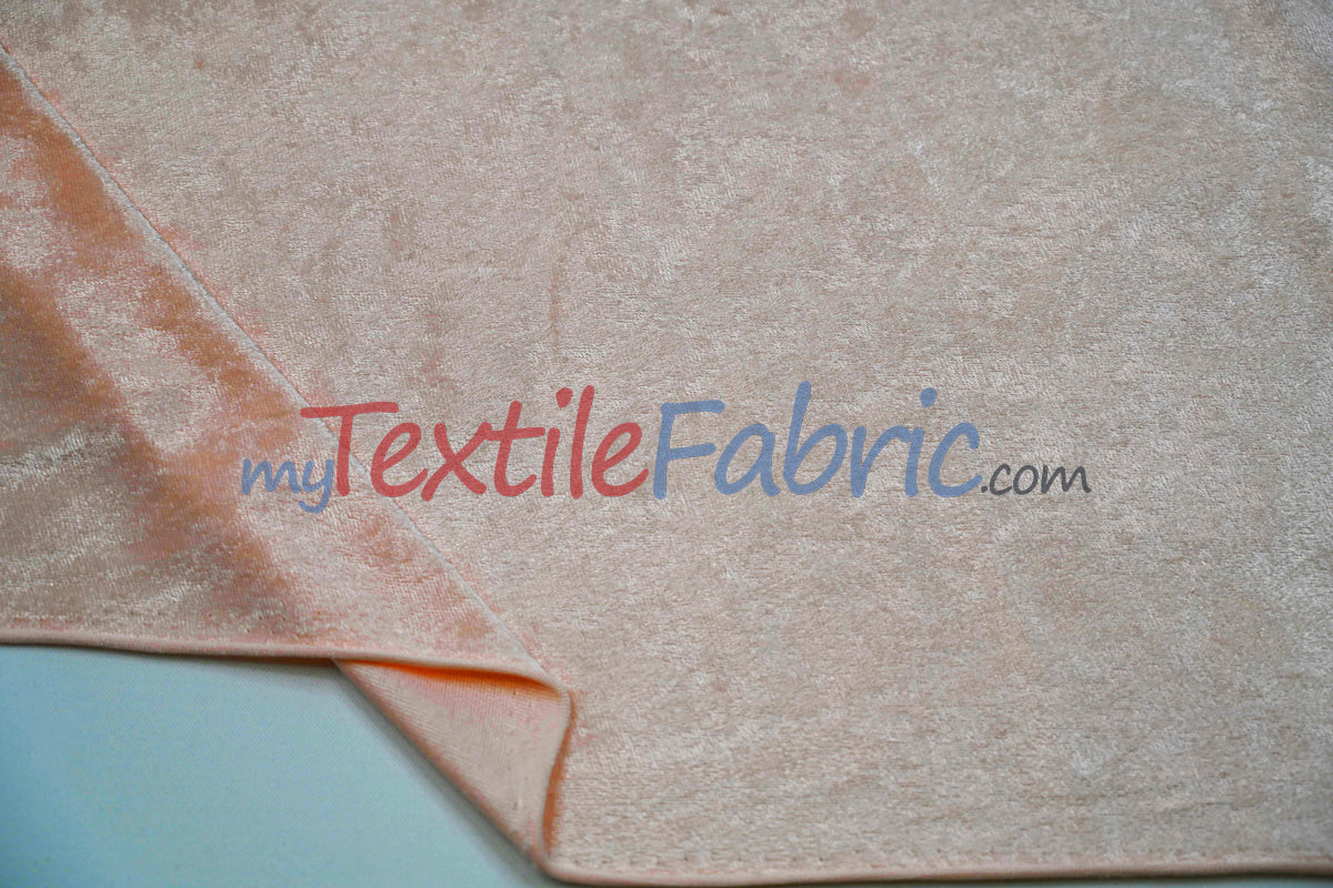Panne Velvet Polyester Fabric - Crush Panne Velour, Solid, 58/60" Width (1 Yard)