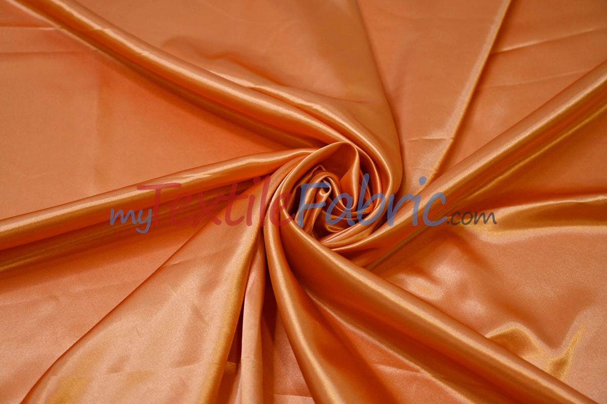 Charmeuse Satin Polyester Fabric - Solid, 58/60" Width, Multiple Colors (1 Yard)