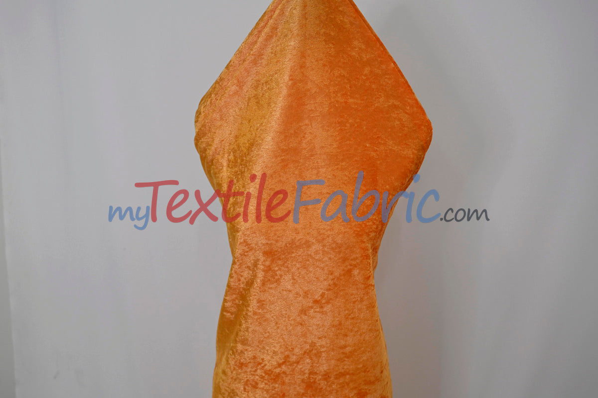 Panne Velvet Polyester Fabric - Crush Panne Velour, Solid, 58/60" Width (1 Yard)