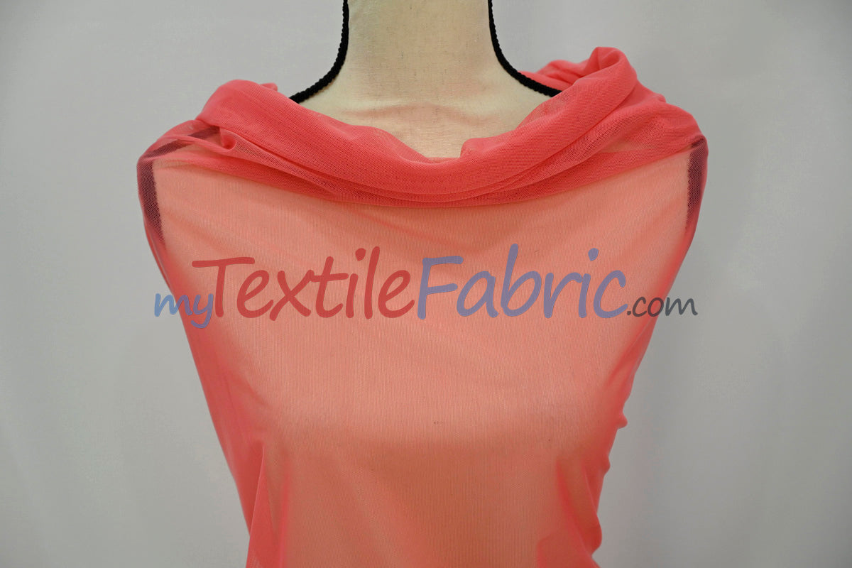 Super Soft Power Mesh Spandex Fabric - Multiple Colors, 58/60" Width (1 Yard)