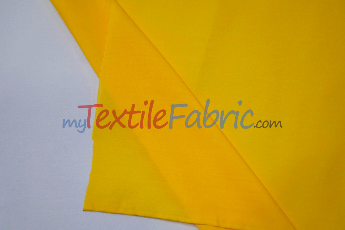 Polyester Cotton Broadcloth Fabric - Solid Colors, 58/60" Width (1 Yard)