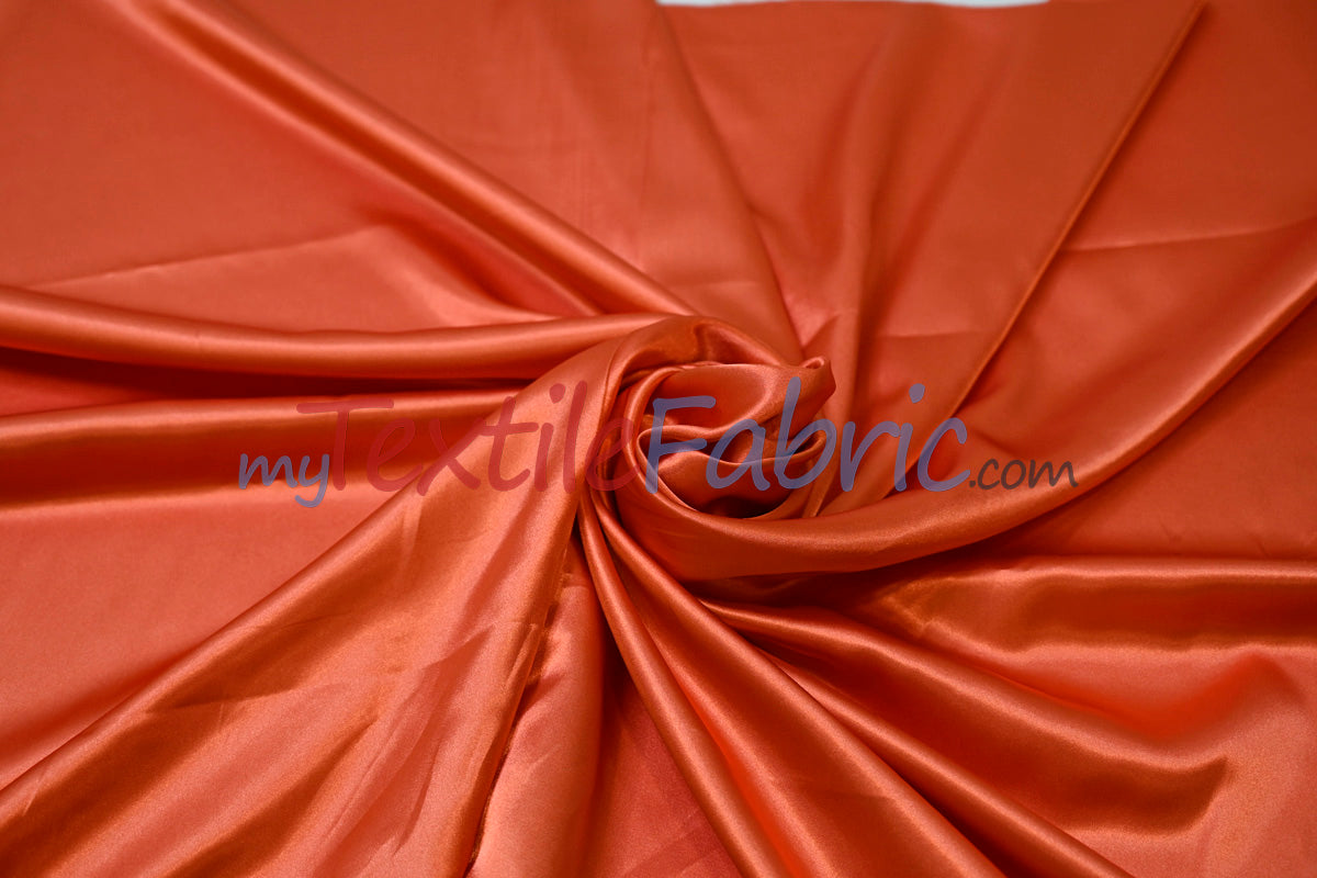 Charmeuse Satin Polyester Fabric - Solid, 58/60" Width, Multiple Colors (1 Yard)