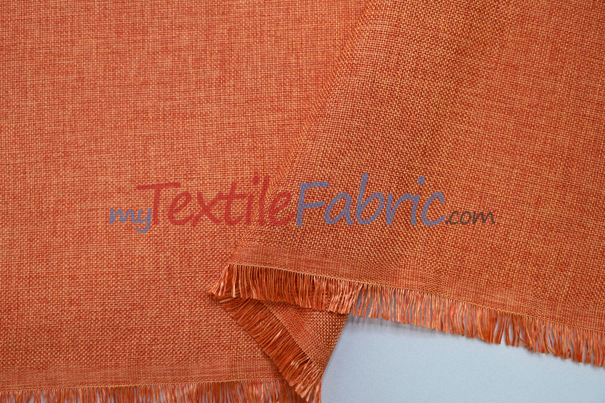 Vintage Linen Polyester Fabric - Faux Burlap, Rustic Natural Look, 58/60" Width (1 Yard)