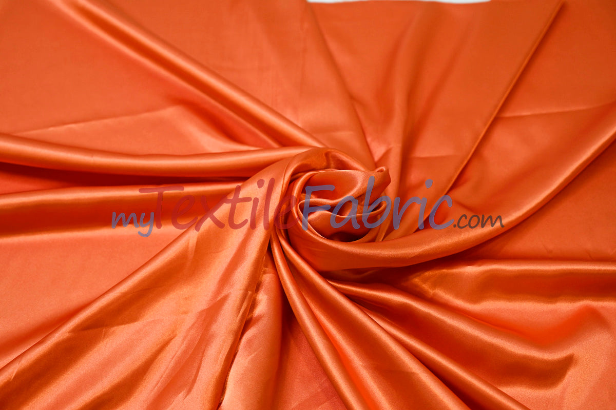 Stretch Charmeuse Satin Fabric - 96% Polyester 4% Spandex, Solid, 58/60" Width (Yards, Bolts, Sample Swatches)