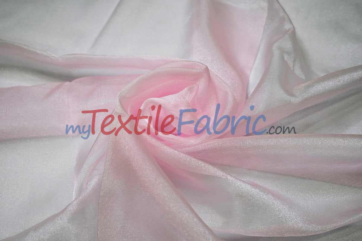 Crystal Organza Nylon Fabric - Sheer Sparkling, 45" Width (1 Yard)
