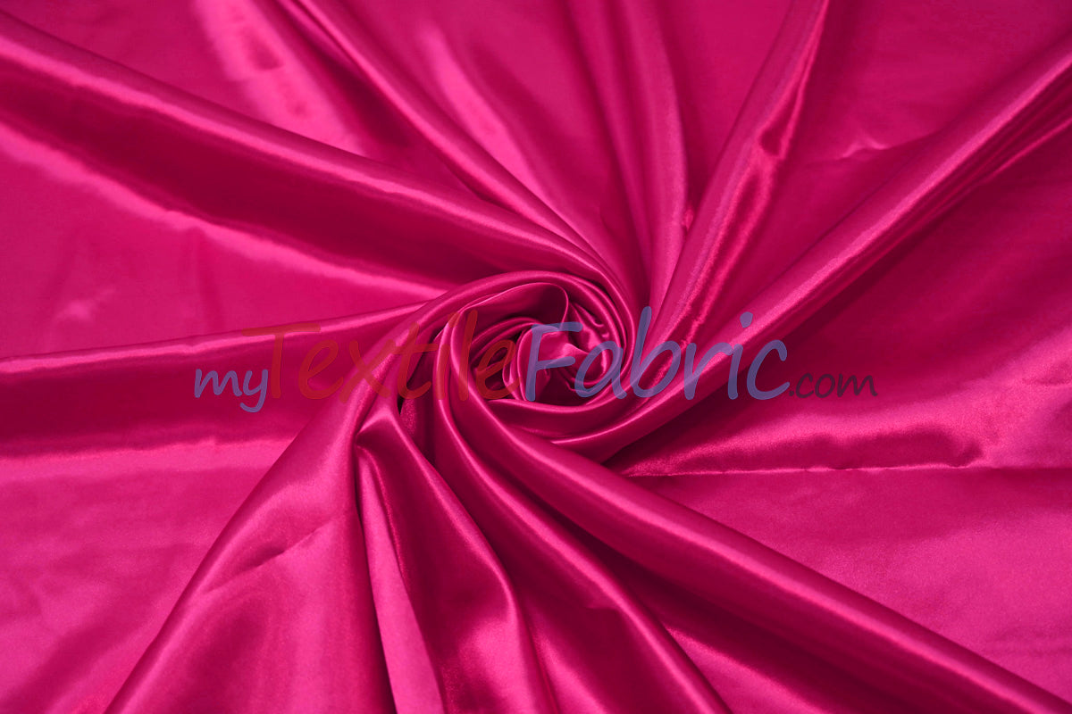 Charmeuse Satin Polyester Fabric - Solid, 58/60" Width, Multiple Colors (1 Yard)