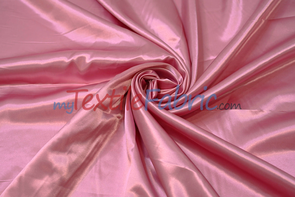 Charmeuse Satin Polyester Fabric - Solid, 58/60" Width, Multiple Colors (1 Yard)
