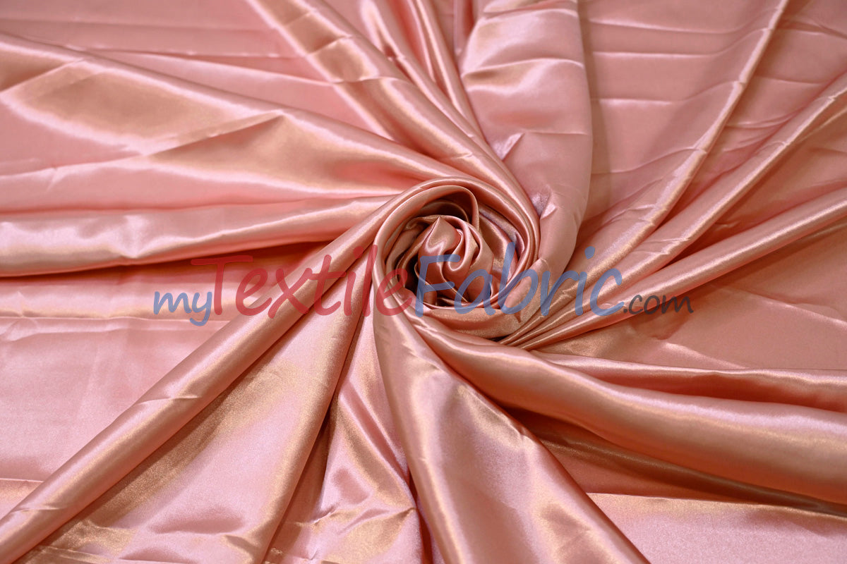 Charmeuse Satin Polyester Fabric - Solid, 58/60" Width, Multiple Colors (1 Yard)