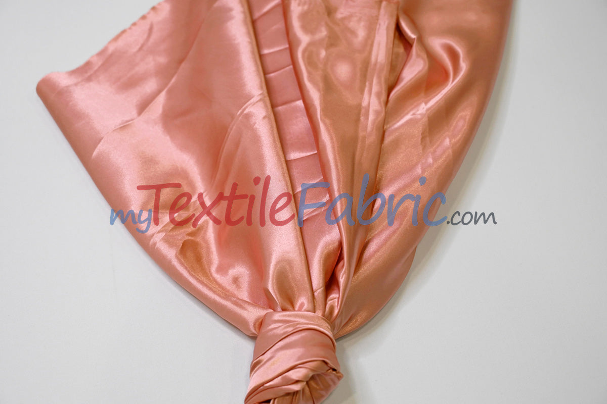 Stretch Charmeuse Satin Fabric - 96% Polyester 4% Spandex, Solid, 58/60" Width (Yards, Bolts, Sample Swatches)