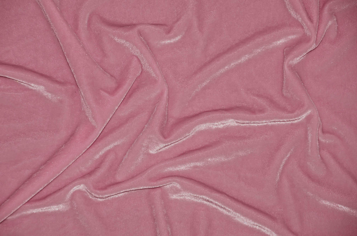 Stretch Velvet Spandex Fabric - Solid, 58" Width (1 Yard)