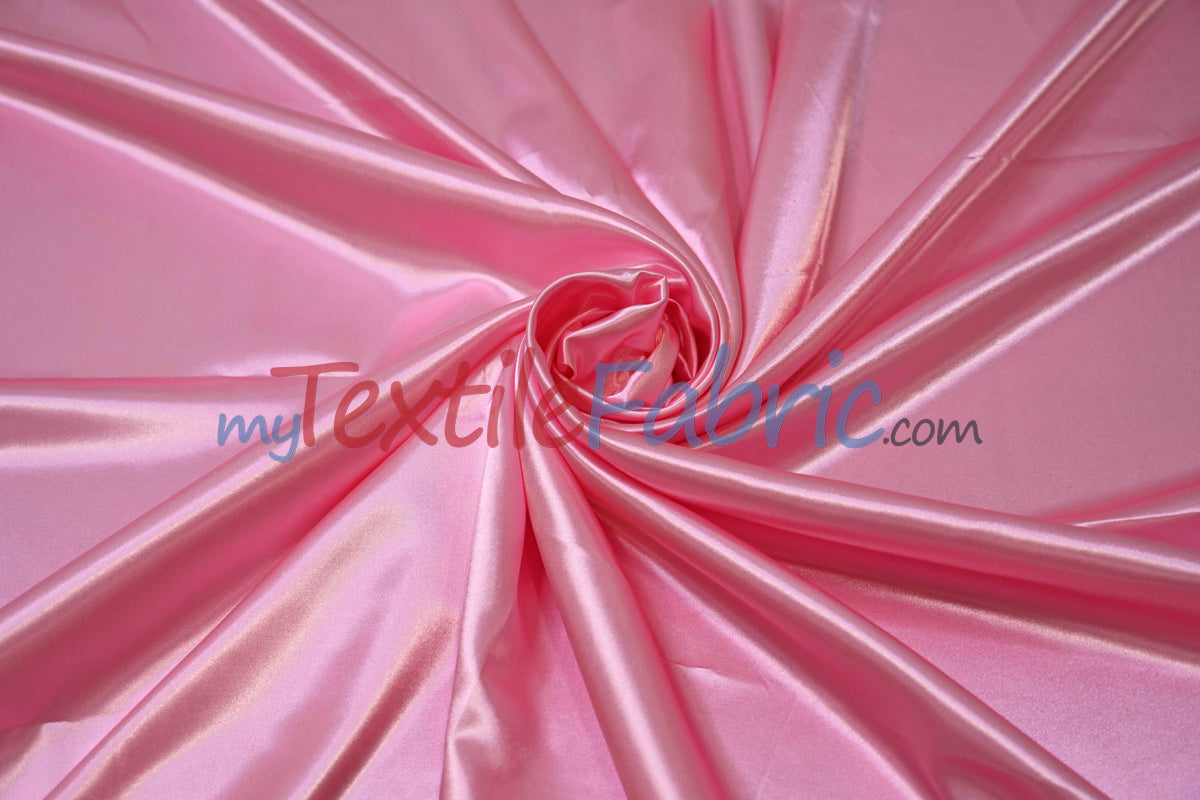 Charmeuse Satin Polyester Fabric - Solid, 58/60" Width, Multiple Colors (1 Yard)