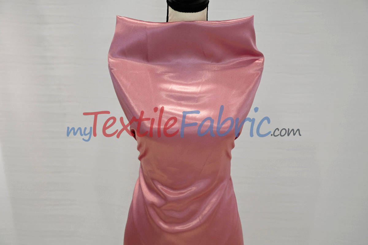 Charmeuse Satin Polyester Fabric - Solid, 58/60" Width, Multiple Colors (1 Yard)