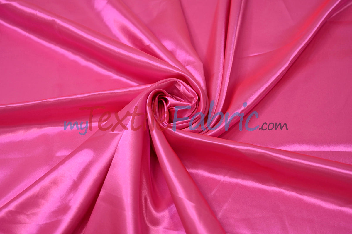 Charmeuse Satin Polyester Fabric - Solid, 58/60" Width, Multiple Colors (1 Yard)