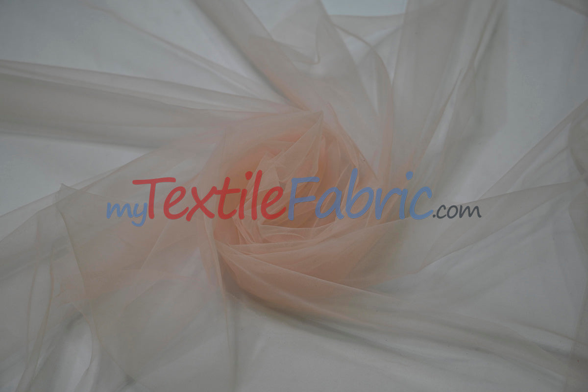 Micro Mesh Polyester Fabric - Sheer Soft Stretch Tulle, 58/60" Width, Multiple Colors (1 Yard)
