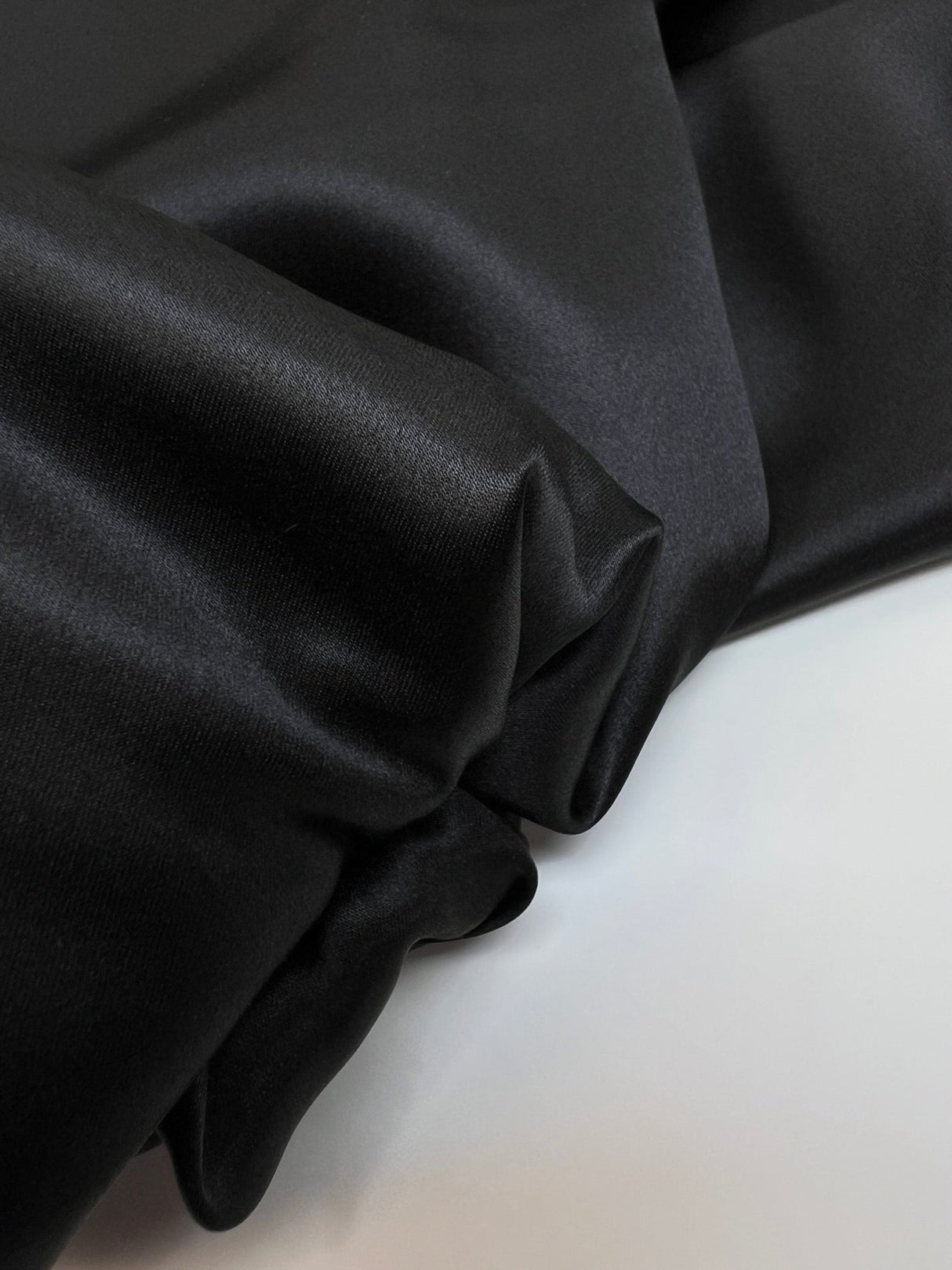 Black Silk Satin