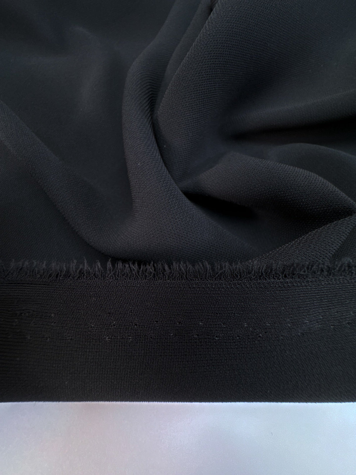 Black Polyester Crepe