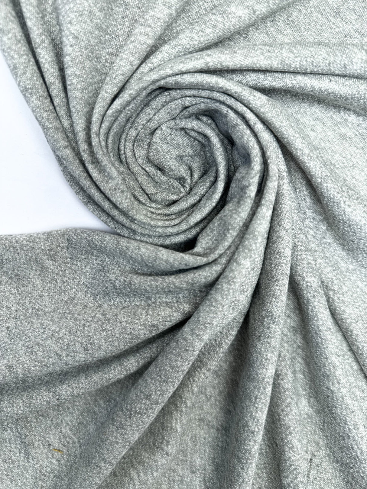 Cotton French Terry Melange Gray