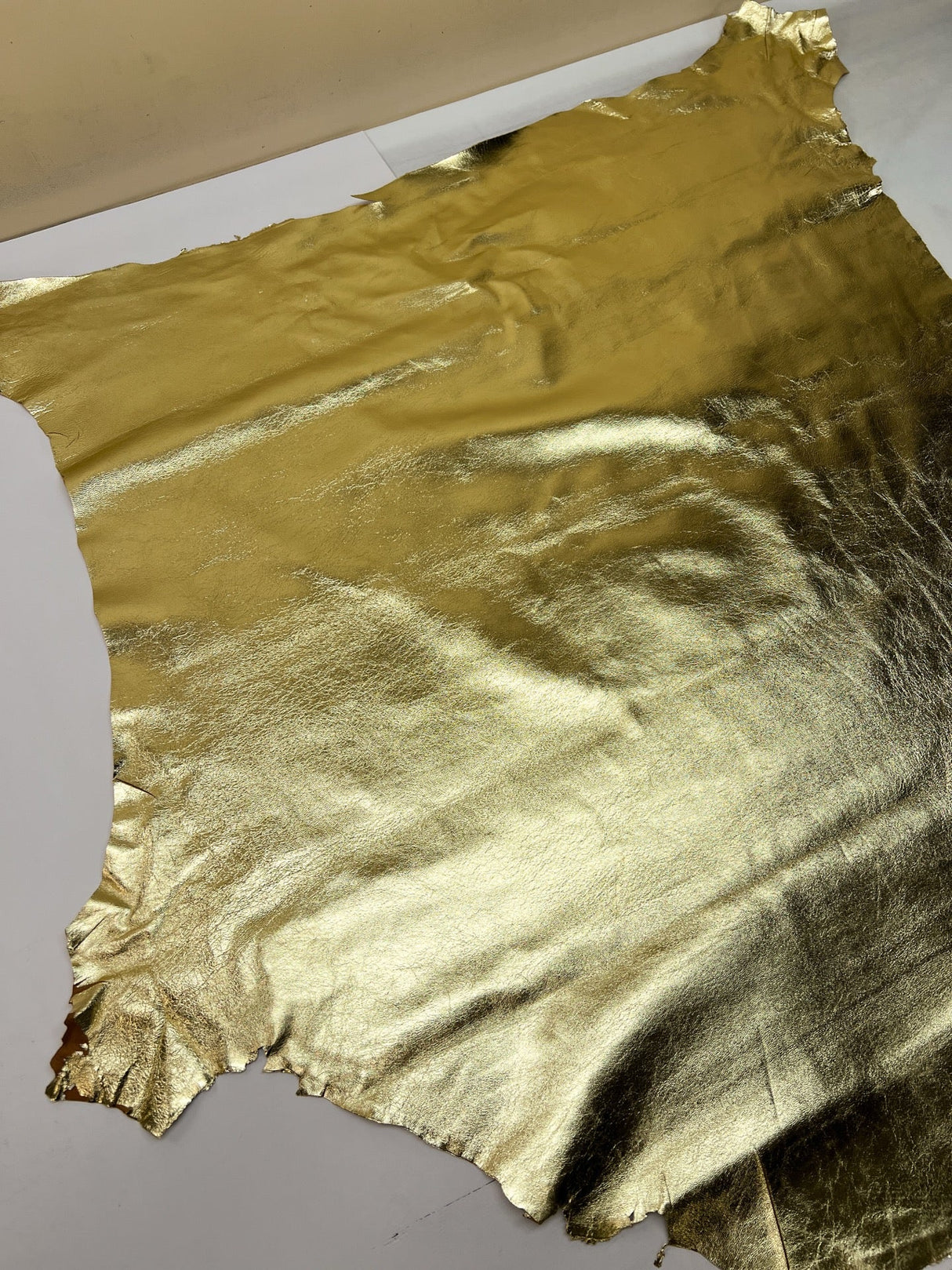 Golden Leather Coated Fabric