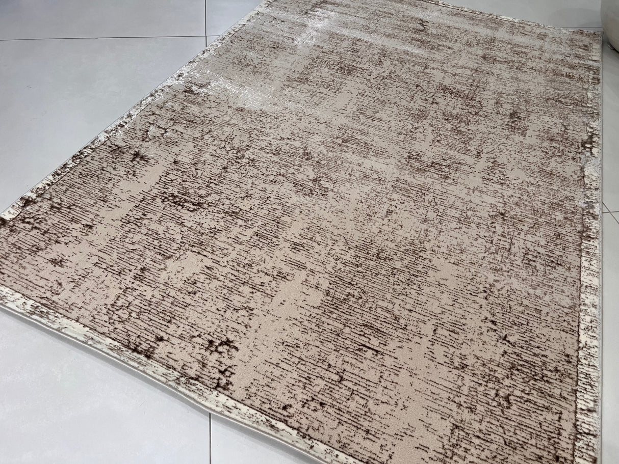 Color-Changing Polyester Viscose Blend Area Rug - Flat Weave, 100% Polyester / Machine Made / Made In Turkey, 5' 2" X 7' 5", 7' 8" X 10' 8" (1 Unit)