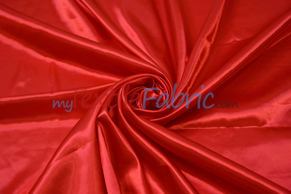 Charmeuse Satin Polyester Fabric - Solid, 58/60" Width, Multiple Colors (1 Yard)