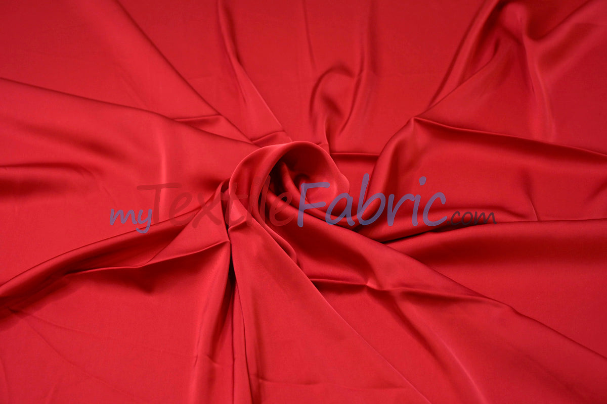 Double Sided Satin Polyester Fabric - Glossy Finish, 60" Width (1 Yard)
