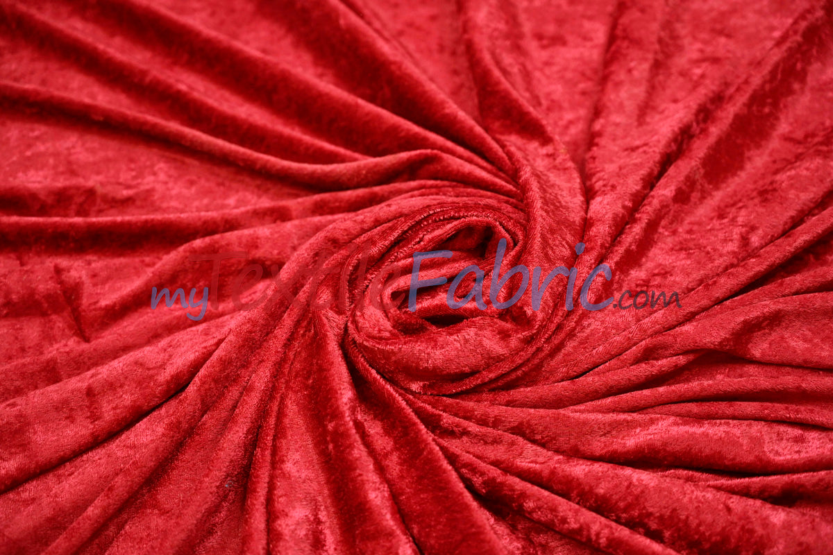 Panne Velvet Polyester Fabric - Crush Panne Velour, Solid, 58/60" Width (1 Yard)