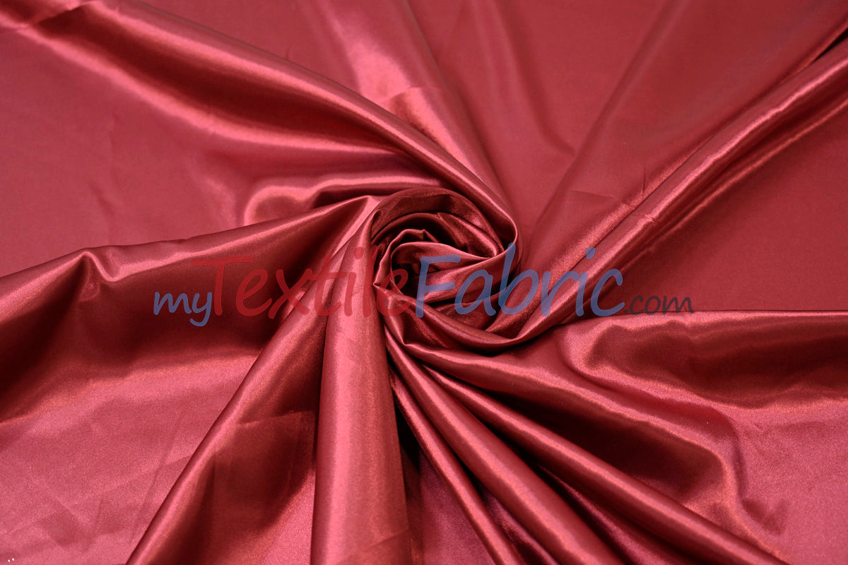 Charmeuse Satin Polyester Fabric - Solid, 58/60" Width, Multiple Colors (1 Yard)