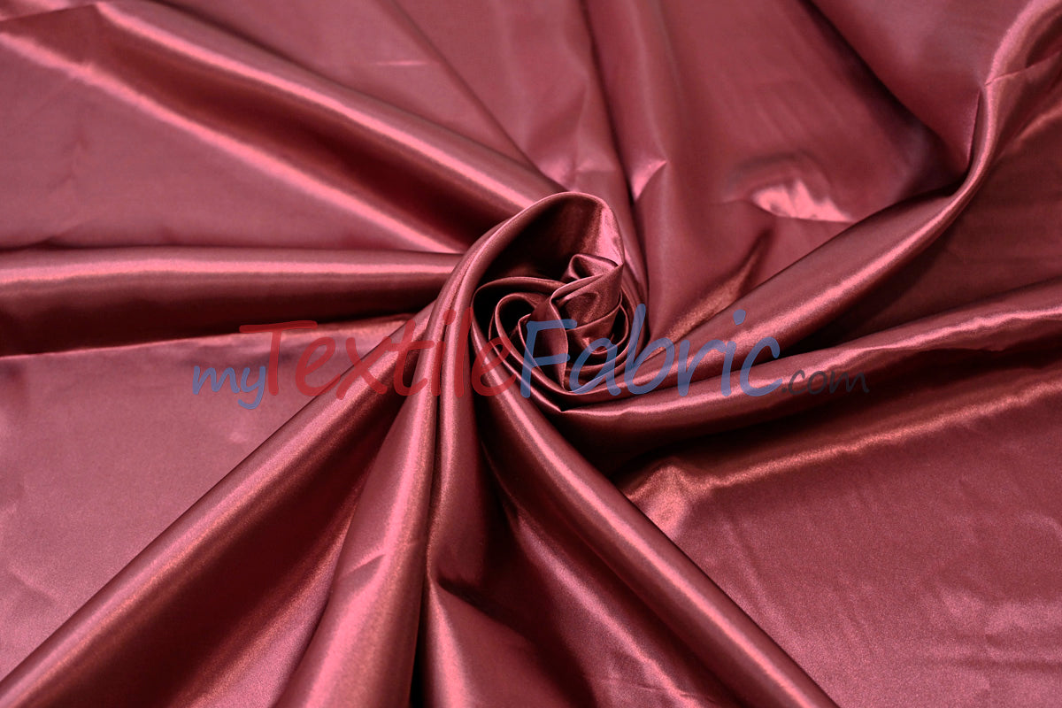 Charmeuse Satin Polyester Fabric - Solid, 58/60" Width, Multiple Colors (1 Yard)