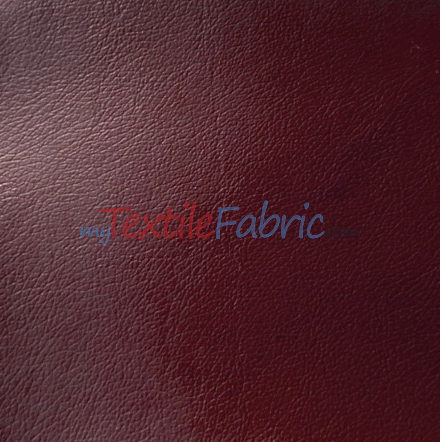 Soft And Smooth Vinyl Fabric - Faux Leather, Solid Colors, 54" Width (1 Yard)