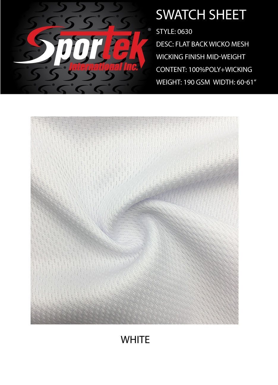 Moisture Management Mesh White