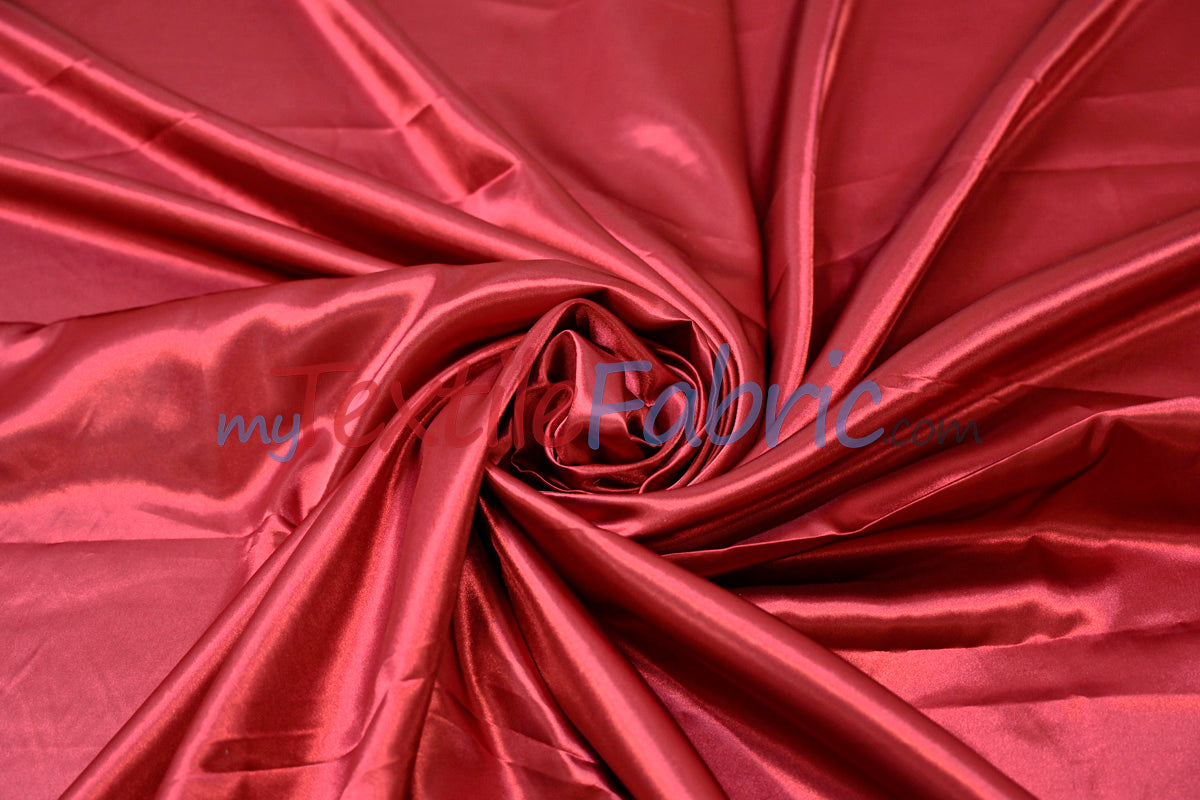 Charmeuse Satin Polyester Fabric - Solid, 58/60" Width, Multiple Colors (1 Yard)