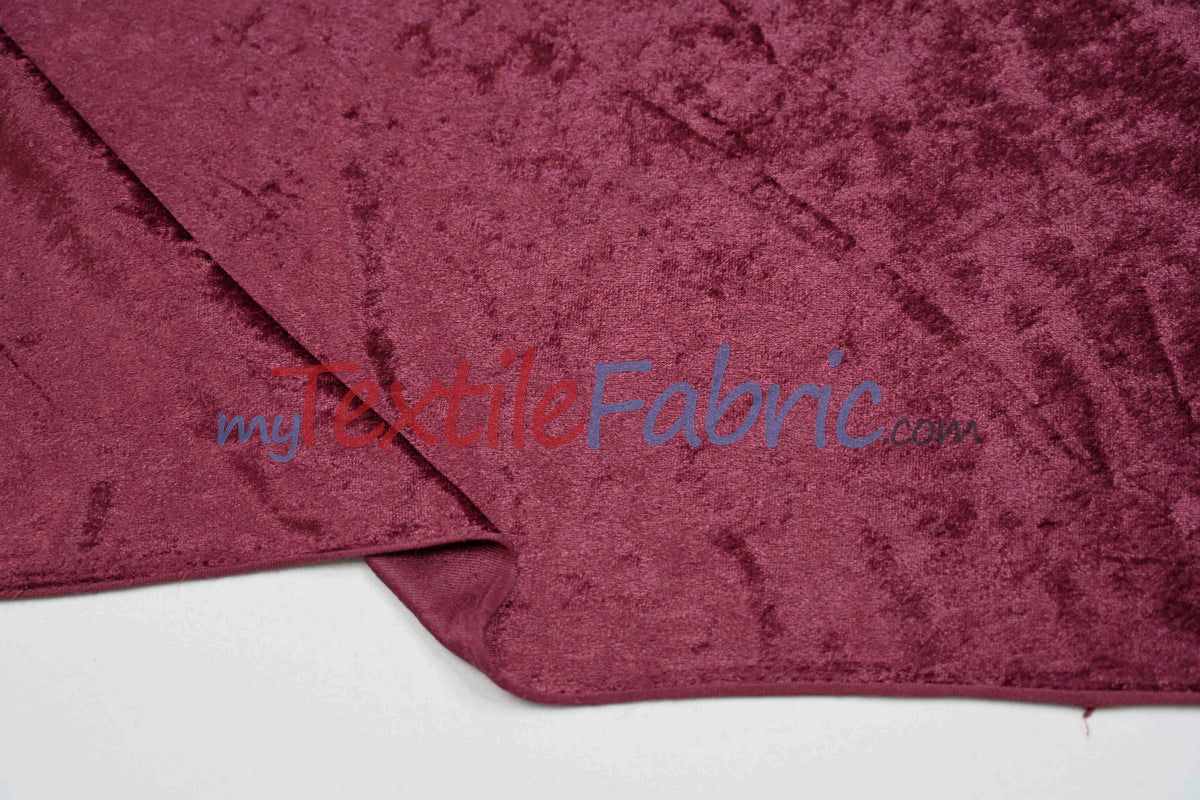 Panne Velvet Polyester Fabric - Crush Panne Velour, Solid, 58/60" Width (1 Yard)